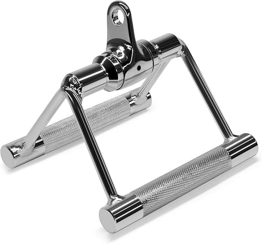 Yes4All Double D Row Handle Cable Attachment for Weight Workout, Cable Machine Accessories for Home Gym LAT Pull Down with Capacity Up to 880 LB