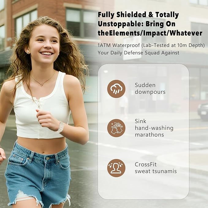 Smart Bracelet, 100+ Sport Modes Fitness Tracker with Continuous Heart Rate Blood Oxygen Sleep Monitor 24h, Ideal for Men and Women who Prefer a Discreet Yet Powerful Health Tracker (Beige) 