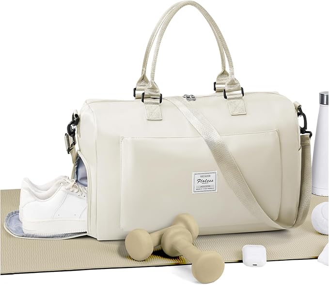 Gym Bag Womens,Travel Duffel Carry on Bag Sport Tote Bag Weekend Overnight Bag