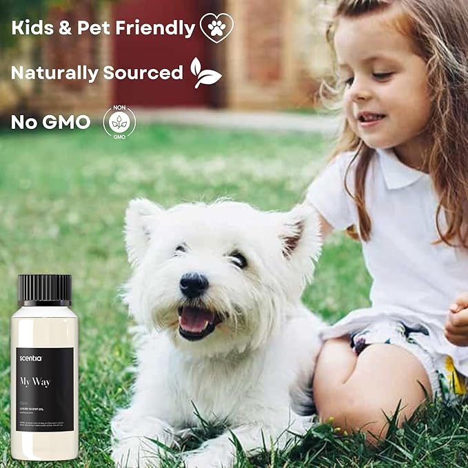 Scentia Hotel My Way Diffuser Oil Inspired by The 1 Hotel MiamiBeach - 120 ml 4.06 fl oz - Fragrance Oil Blend Sandalwood, Cedar & Lemon Notes for Aromatherapy Diffusers and Humidifiers