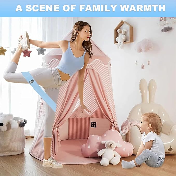 Fabric Resistance Bands for Working Out, 6Pack Non-Slip Exercise Bands for Women and Men, Fabric Booty Bands for Home, Fitness, Pilates, Stretching