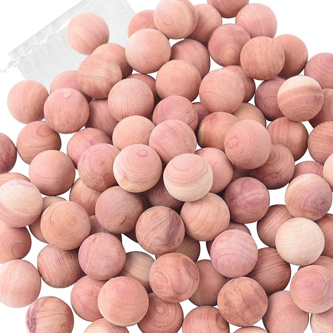 Cedar Blocks for Clothes Storage 120 Cedar Balls for Clothes Storage