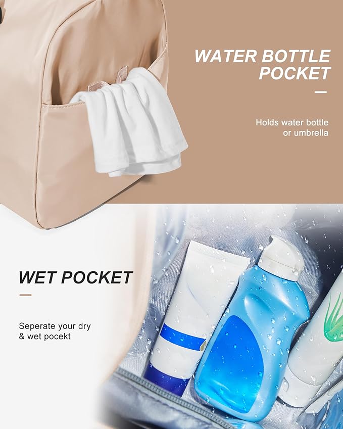 Gym Bag Womens,Travel Duffel Carry on Bag Sport Tote Bag Weekend Overnight Bag