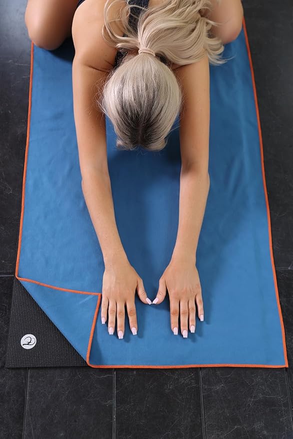 Eunzel Hot Yoga Towel Non-Slip Yoga Mat Towel Ultra-Absorbent Microfiber Towel for Hot Yoga, Pilates,Bikram and Workout 26.5"x 72"