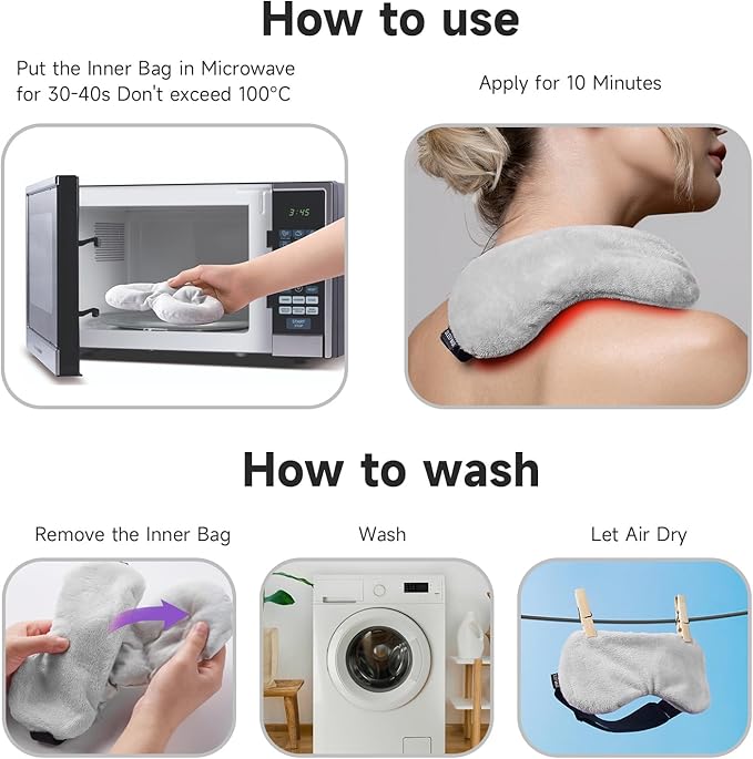 Umisleep Lavender Eye Mask, 0.45 lb Aromatherapy Weighted Eye Mask for Dry Eyes, Sleep Mask for Men Women, Hot Therapy Eye Cover for Compression Pain Relief, Eye Pillow for Puffy Eyes, Sinus Pain-Grey