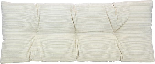 Klear Vu The Gripper Omega Non-Slip Tufted Bench Cushion for Indoor Furniture, Entryway Storage, Bay Window, Corner Nook or Piano Seat, 35 Inches, Chenille Cream