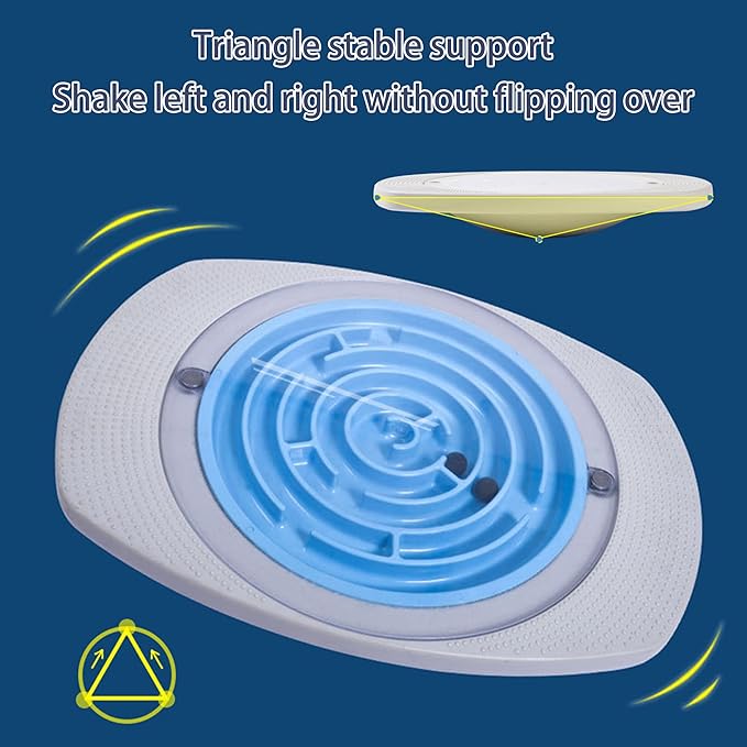 Maze Balance Board Game, Sensory Training Board with Non-Slip Surface & 3 Replacement Maze Board, Durable Board for Early Education & Skill Development Max Load 165 Lbs