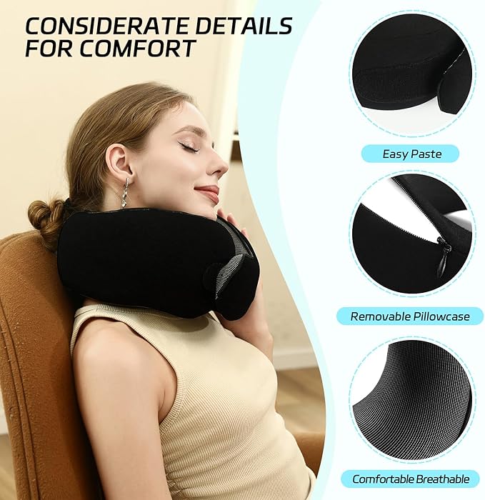 2024 New Memory Foam Travel Pillow for Airplanes,Neck Pillow for Traveling,Neck Plus Travel Pillow,Neck Plus Travel Neck Pillow