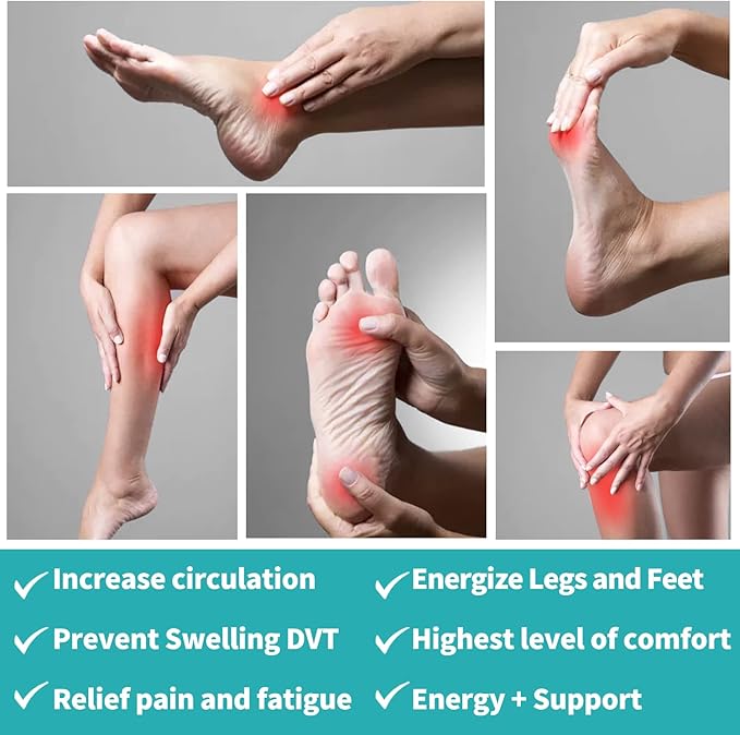 Copper Compression Socks for Women and Men(6 Pairs)-Best Support for Running, Athletic, Nursing, Travel