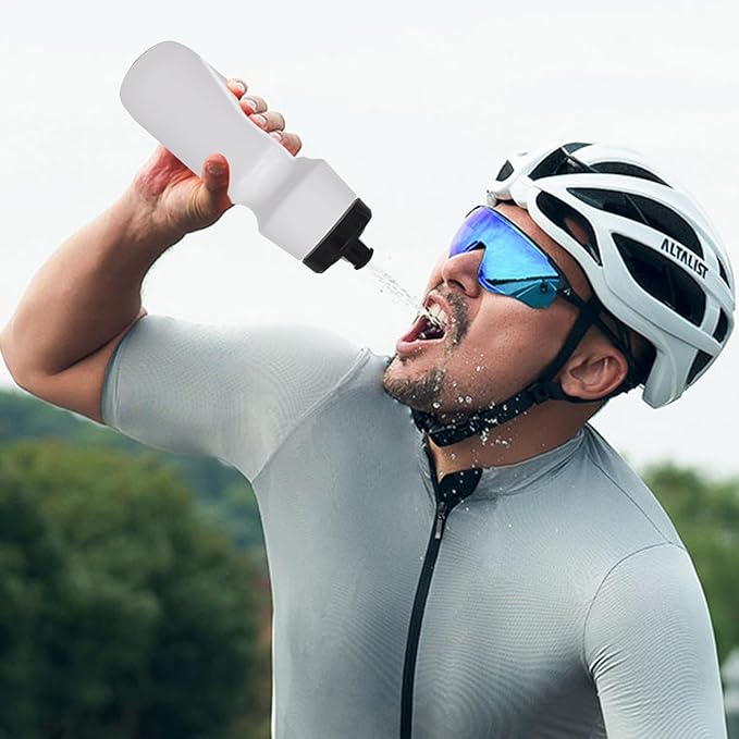 10 Pack 27 oz Sports Water Bottles Sports and Fitness Squeeze Water Bottles BPA Free come with 16 pcs Chalk Labels, 1 Pen(Dishwisher Safe)