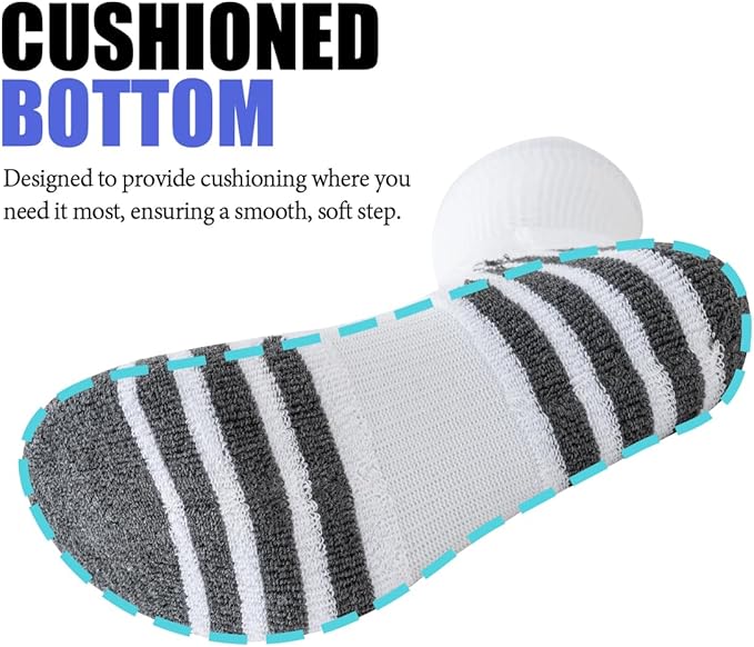 JOYNÉE 8 Pairs Mens Crew Athletic Work Long Socks Calf Cushioned Socks for Sports Running Workout Gym