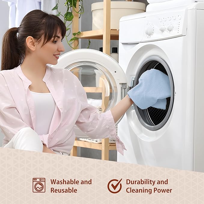 H4N Microfiber Cleaning Cloth Roll, 85 Pack Micro Fiber Cloth for Cleaning, Tear Away Towels, Ultra Absorbent, Non-Abrasive, Reusable and Washable Cleaning Supplies, 11.81" x 11.81", Blue