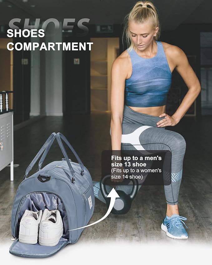 Gym Bag Womens,Travel Duffel Carry on Bag Sport Tote Bag Weekend Overnight Bag