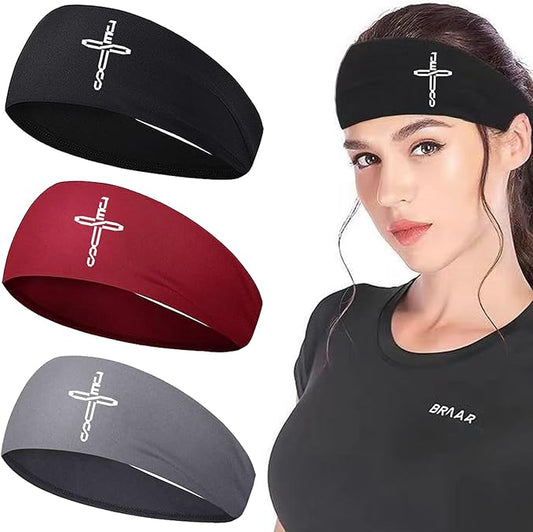 3pcs Headbands for Women Workout Head Bands Sports Headbands for Men Sweat Band Running Headband for Women