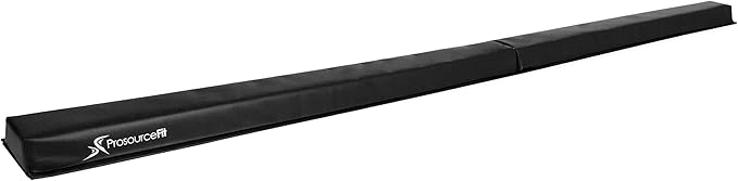 ProsourceFit Gymnastics Balance Beam for Kids, 9ft Long Firm Folding Floor Beam with Non-Slip 4-inch Wide Surface for Safe Gymnastics Practice at Home or Gym
