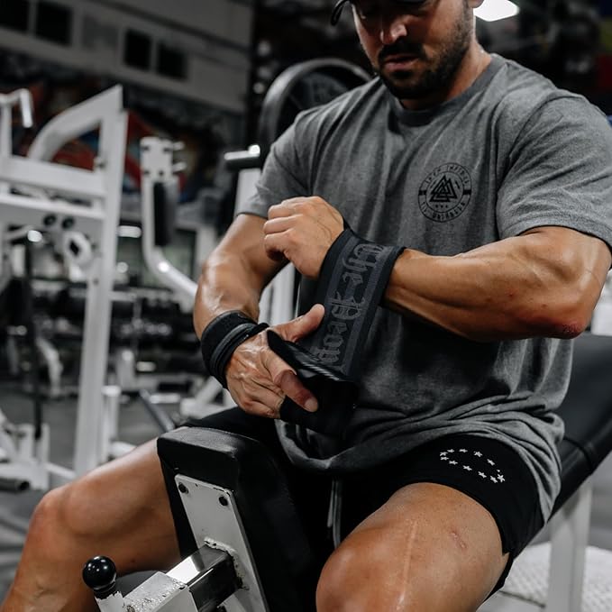 Iron Infidel Wrist Wraps for Weightlifting - 18" and 24" Heavy Duty Support for Working Out, Gym Accessories for Men - Use for Lifting, Crossfit, Fitness, Exercise, Bench Press, Powerlifting