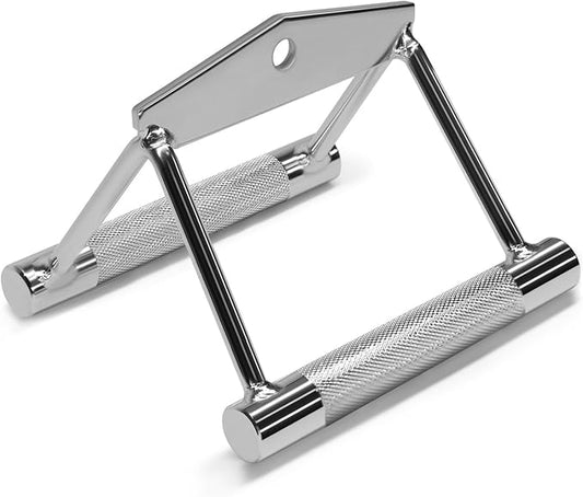 Yes4All Double D Row Handle Cable Attachment for Weight Workout, Cable Machine Accessories for Home Gym LAT Pull Down with Capacity Up to 880 LB