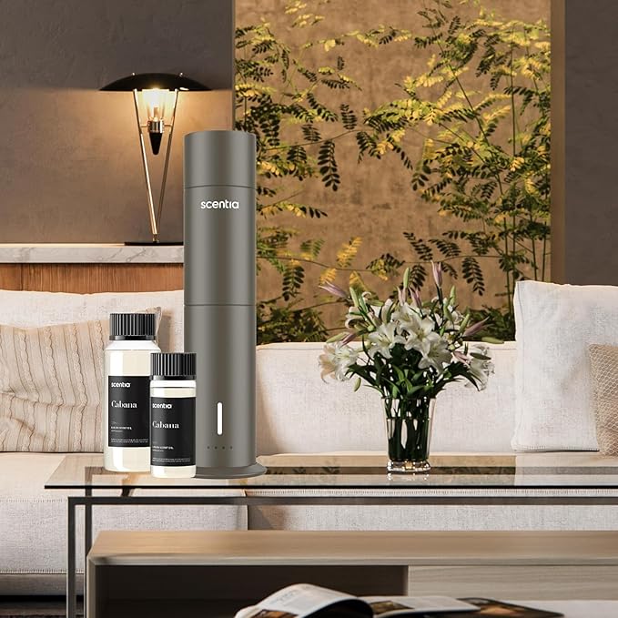 Scentia Hotel Diffuser Oil Inspired by 5-Star Hotel Scent - 500 ml 16.9 fl oz - Fragrance Oil Blend Jasmine, Bergamot & Fresh Marine Notes for Aromatherapy Diffusers and Humidifiers - Cabana