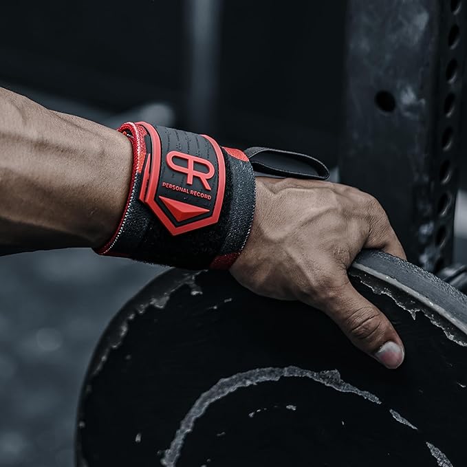 Heavy Duty Premium Wrist Wraps, More Elasticity, Reinforced Stitching, Extra Wide Strap, Strong Thumb Loop, Larry Wheels Weightlifting Wraps