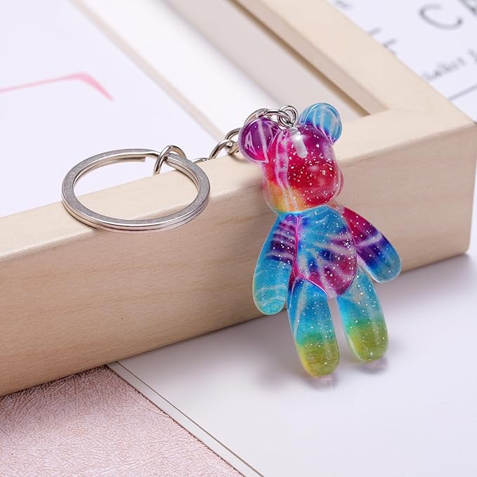 Pocket Bear Hug, Anxiety Relief Gift for Friend, Mental Health Positivity Gift for Women, Autism Fidget Gifts, Comforting Present for Son Daughter Back to School, Rainbow Gradient