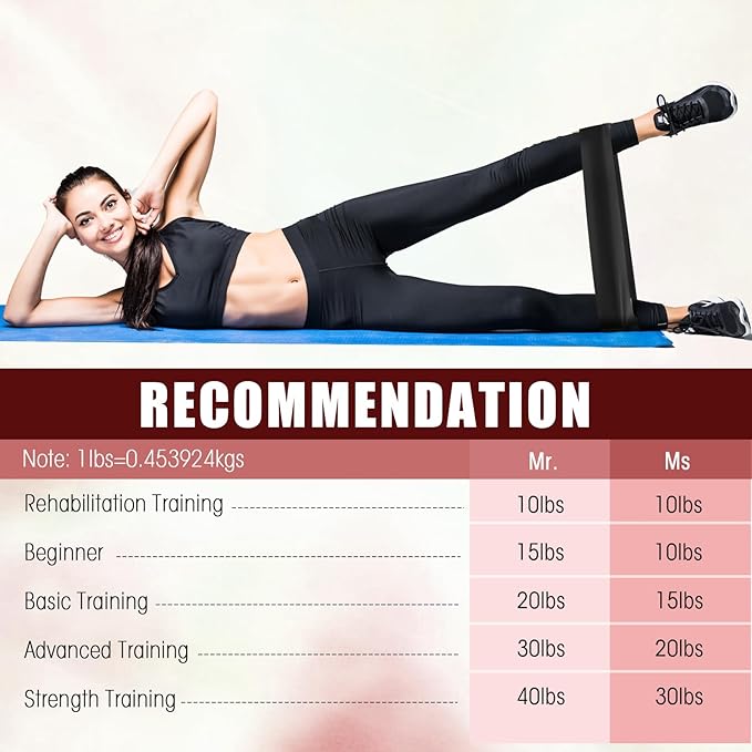 Deekin 20 Pcs Resistance Bands Resistance Loop Exercise Bands Exercise Equipment Elastic Drap Ring for Women and Men Home Fitness, Gym, Yoga