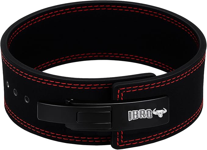 IBRO Powerlifting Lever Gym Belt – Power 8MM, 10MM or 13MM Extreme Heavy Duty Genuine Leather Belts - Squats Deadlifts Bodybuilding Weight Lifting IPF Power Lifting Strongman for Men