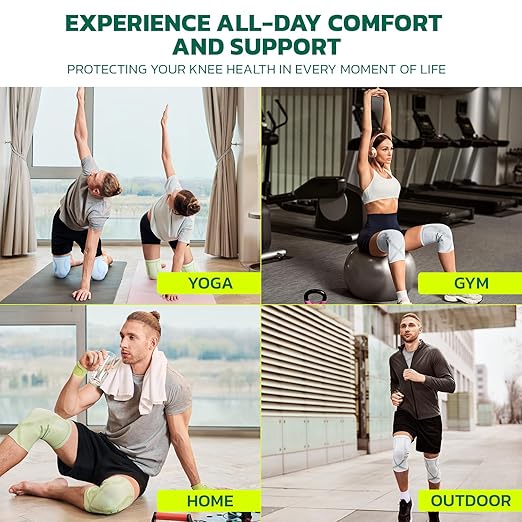 Compression Knee Brace for Women & Men, 2 Pack AOCELL Knee Sleeve Support for Knee Joint Pain Relief, ACL, Meniscus Tear, Arthritis - Breathable for Workout, Running, Gym, Sports, Fitness S