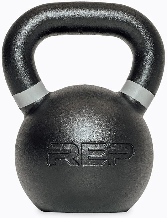 REP Fitness Single Kettlebells 5lb to 50lb Range, Cast Iron, Strength Training, Adjustable Weight, Power Workout Equipment, Home Gym, Free Weights, Dumbbell Alternative, Exercise, Men, Women