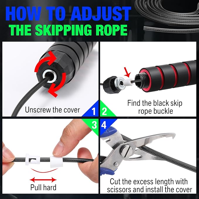 HyDren 24 Pieces Jump Ropes for Fitness with Ball Bearings Speed Jumping Bulk Adjustable Skipping Rope with Foam Handles for Men Women Cardio Training