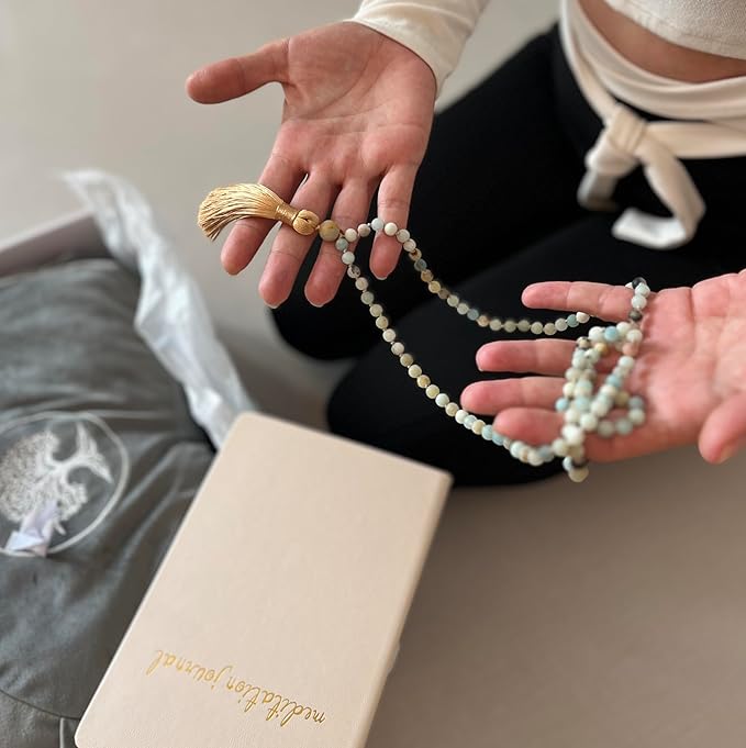 Meditation Cushion - Premium Yoga Buckwheat Bolster - Gifts for Women - Self Care Gift - Anxiety Relief Items - Meditation Floor Pillow - Meditation Kit