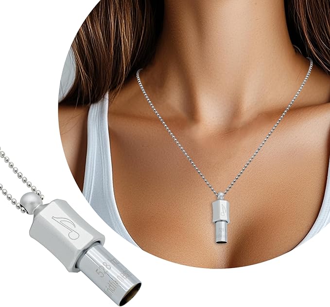 528 Hz Breathing Meditation Whistle Stress Relief Calm Meditation Whistle Frequency Sound Healing Device by Adjusting The Breathing for Anxiety Relief Mindfulness