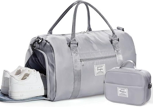 Gym Bag Womens,Travel Duffel Carry on Bag Sport Tote Bag Weekend Overnight Bag