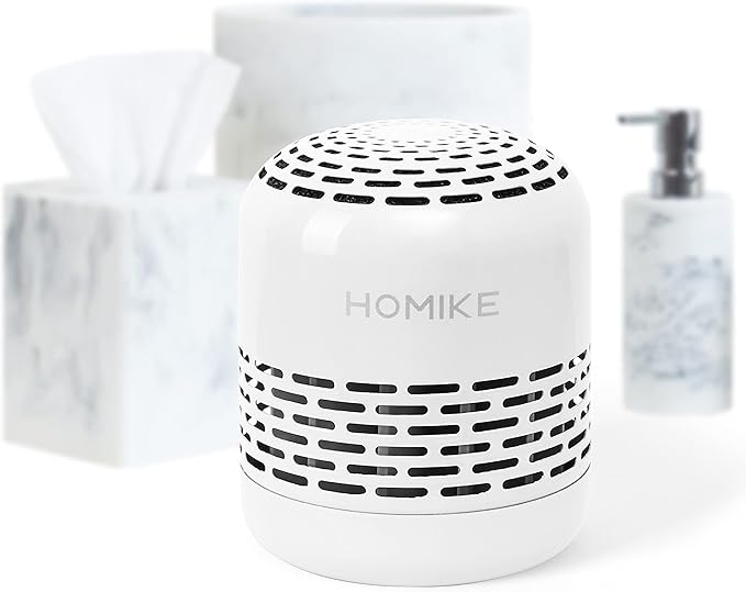 HOMIKE Refrigerator Deodorizer, Odor Eliminator,Last up to 10 Years for Car,Closet,Shoes Cabinet,Fridge and Freezer,Outperforms Baking Soda and Activated Carbon(White)