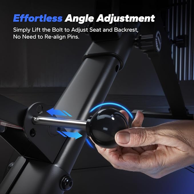 MERACH Adjustable Weight Bench, 990LBS Fast Folding Weight Benches for Home Gym, Workout Bench with Extended Head Support, Incline Decline Flat Utility Bench Press for Full Body