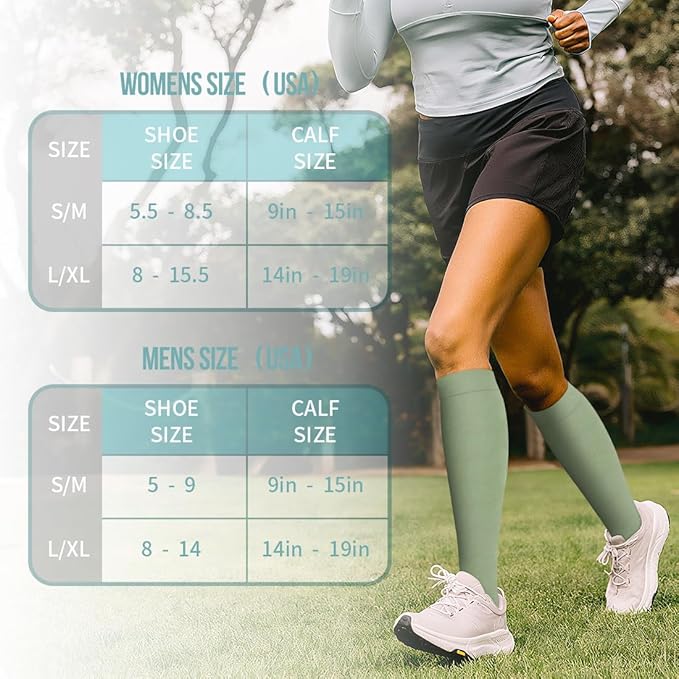 Copper Compression Socks for Women and Men(6 Pairs)-Best Support for Running, Athletic, Nursing, Travel