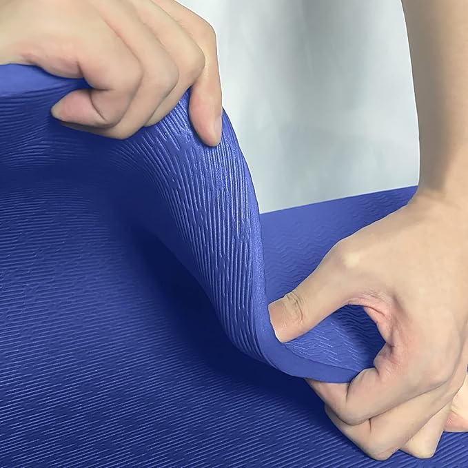Hatha Yoga Thick TPE Yoga Mat 72"x 27"x1/3 inch Non Slip Eco Friendly Exercise Mat for Yoga Pilates & Floor Workouts
