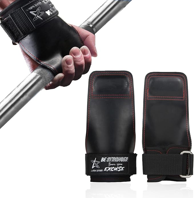 LARA STAR Weight Lifting Wrist Straps for Maximum Grip Support,Lifting Strap for Weightlifting, Gym Grips Hook for Deadlifts, Powerlifting, Heavy Shrug Women/Men