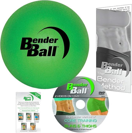The Original 9 inch Pilates Ball for Abs, Core & Back, Core Training Ball, Small Crunch Exercise Ball, Includes 5 Streaming Videos + Core Training/Bun & Thighs DVD or Without DVD