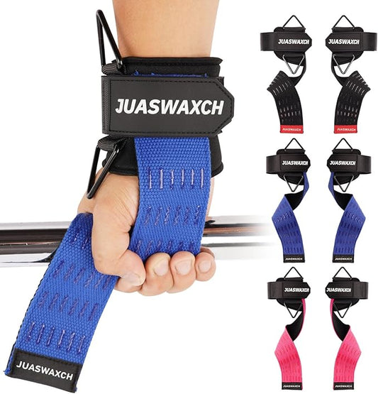 Weight Lifting Wrist Straps, Weight Lifting Straps, Wrist Straps for Weightlifting, with Neoprene Padded Wraps, Double Layer Cotton Hand Grips,Yellow Color, Gifts for Men and Women