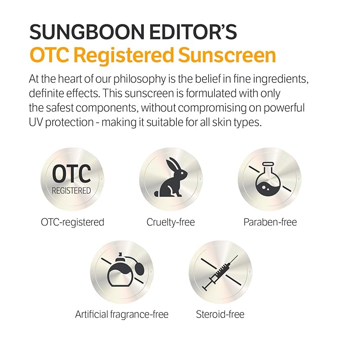 SUNGBOON EDITOR Daily Invisible Blurring Sunscreen with Broad Spectrum SPF 40 Invisible Sunscreen for Face, Makeup Primer spf, 50ml, 1.69 fl.oz, Oil Free, Weightless