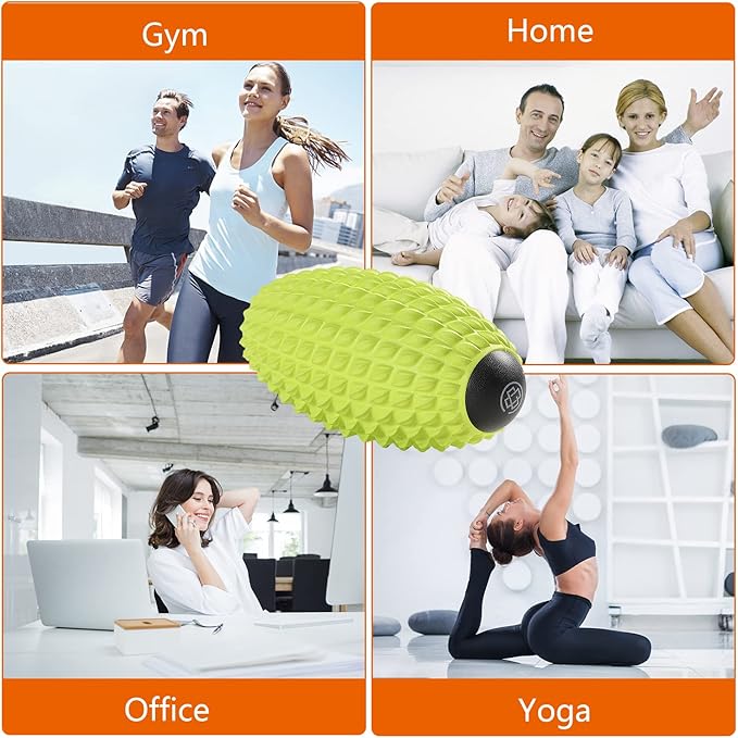 Massage Roller, Deep Tissue Massage for Myofascial Release, Muscle Roller for Exercise and Workout Recovery, Alleviating Neck, Back, Legs, Foot or Muscle Tension - Green