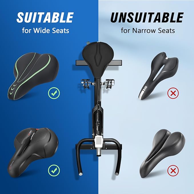 Zacro Bike Seat Cushion - Gel Padded Bike Seat Cover for Men Women Comfort, Extra Soft Exercise Bicycle Seat Compatible with Peloton, Outdoor & Indoor Bike Saddles