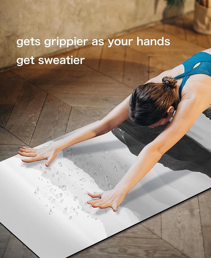 Non Slip Yoga Mat TPE Workout Mat for Men Women, Thick Workout Mat with Carrying Strap, Fitness Mats for Exercise, Yoga, Fitness, Pilates, Floor Workouts (72" x 24" x 6mm)