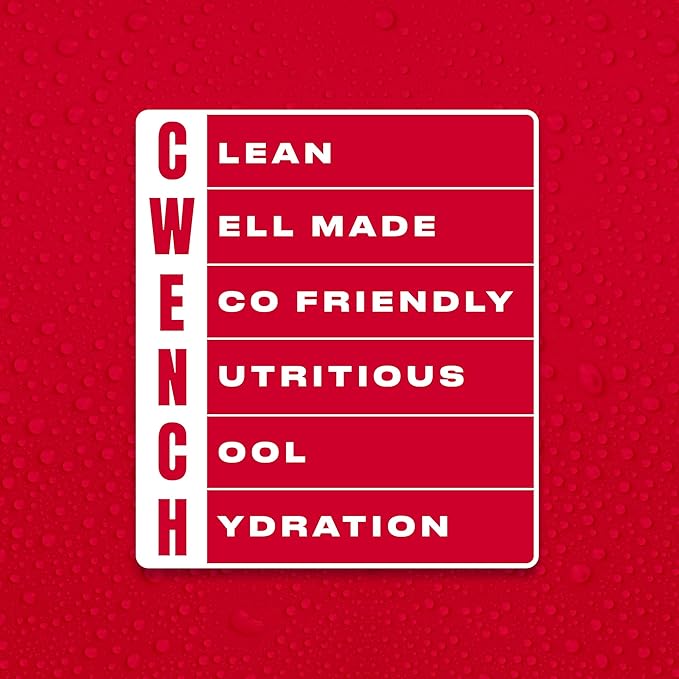 Cwench Electrolytes Powder Hydration Packets Mix with Celtic Salt, Berry Crush 10 Count