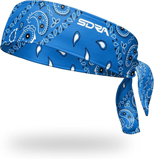 Suddora Paisley Print Bandana Headband, Multi-sport Boho Style Bandana, Non-slip Fabric, Unisex Head Accessory for Bikers