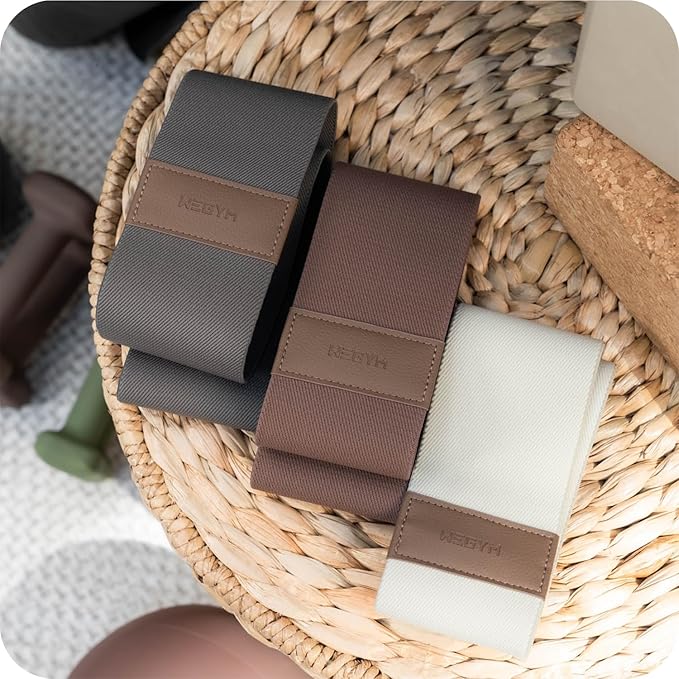 WeGym Fabric Resistance Bands, Workouts at Home, Set of 3 Bands, Exercise Bands for Lower Body Workouts, Travel Friendly Fitness Equipment, Stylish Fitness