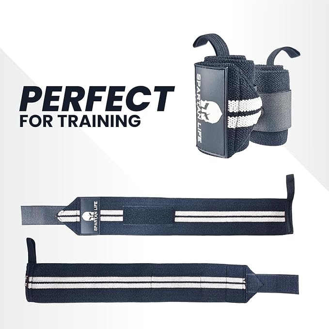 wrist wraps for weightlifting men & Women 18" Professional Quality Wrist Support with Heavy Duty Thumb Loop - Best Wrap for Powerlifting Competition, Strength Training, Bodybuilding