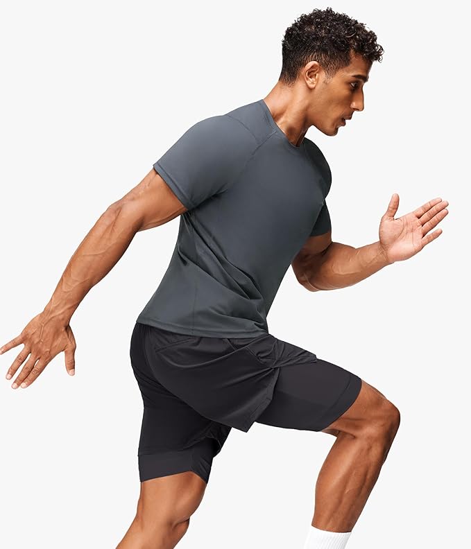 Junlan Sauna Shirt for Men -Waist Trainer Vest Gym Top for Running & Training