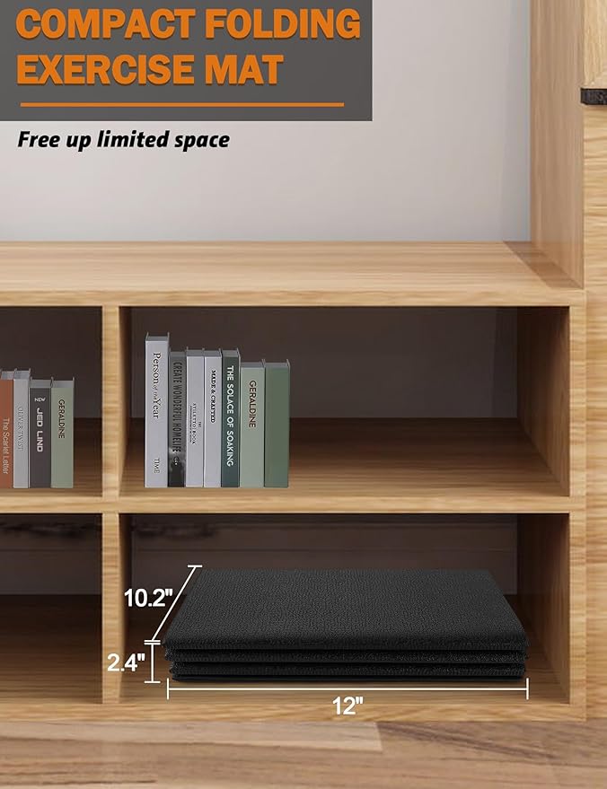 Treadmill Mat, 5'x2.5'/5.6'x2'/6.5'x3'/8'x3',6mm Thickness Exercise Equipment Mat for Carpet Hardwood Floors, Compatible with Walking Pad,Spin Bike,Elliptical Trainer,Rowing Machine