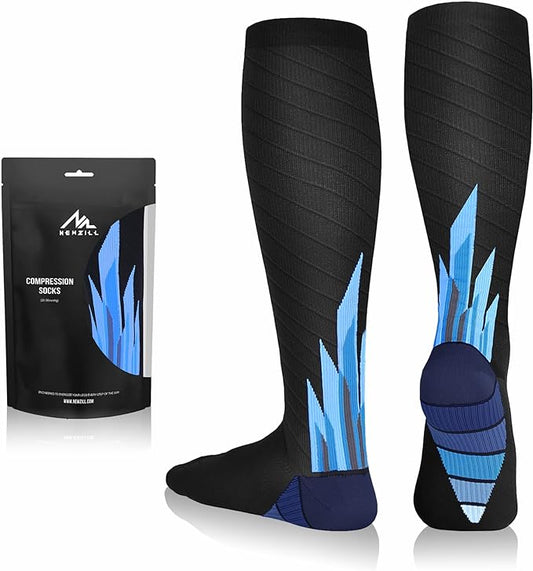 NEWZILL Medical Compression Socks for Women & Men Circulation 20-30 mmHg, Best Support for Running Athletic Cycling Nursing Travel Work and Fitness